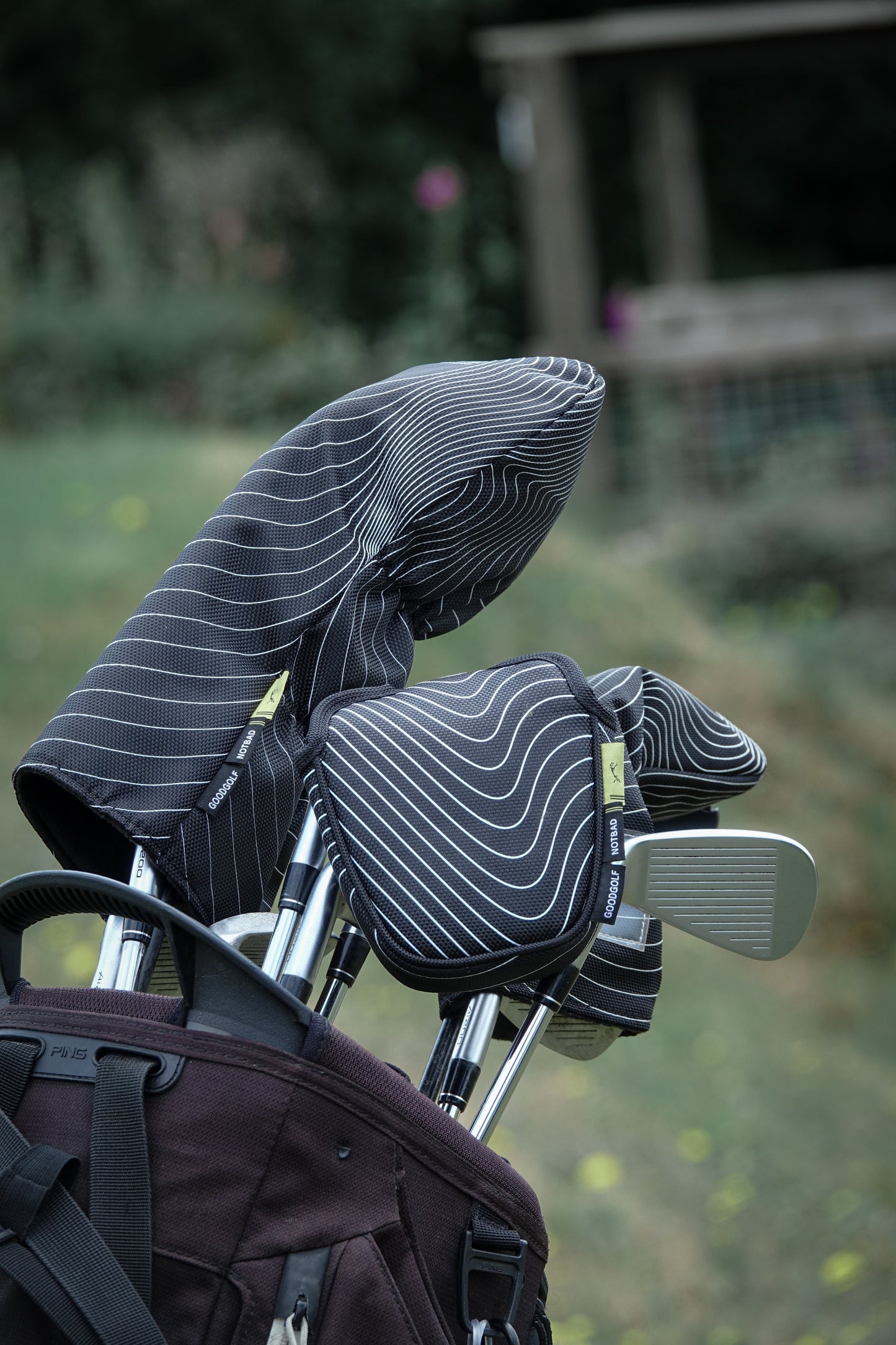 Driver Head Cover – Black Topo