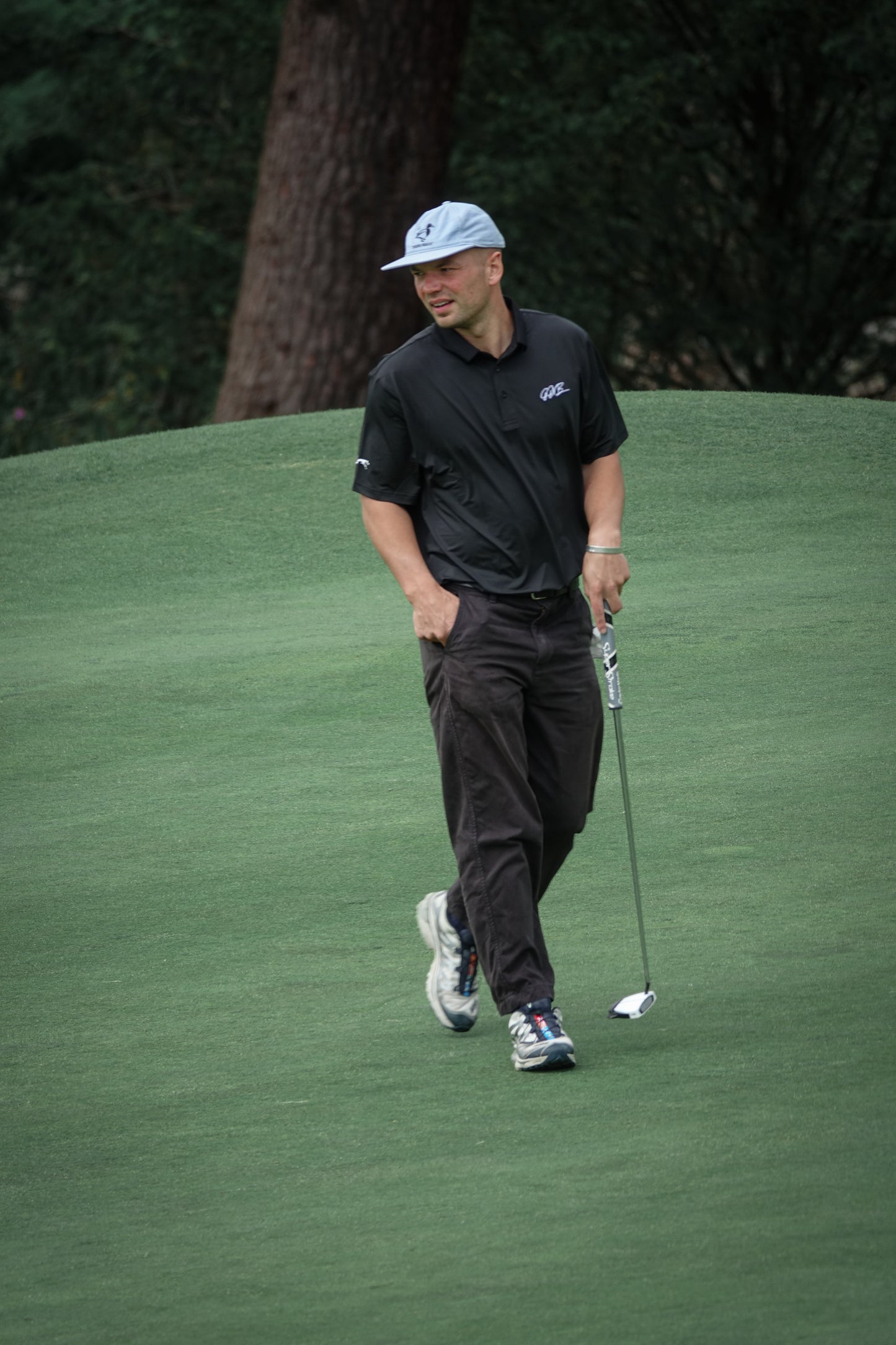 The Black Golf Polo